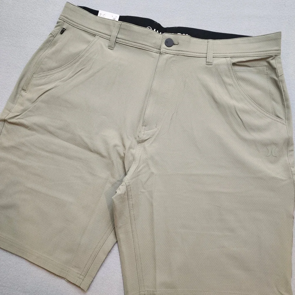 Hurley Trek Hybrid Shorts Mens 38 Olive NWT Golf Hiking Stretch Water Repellent